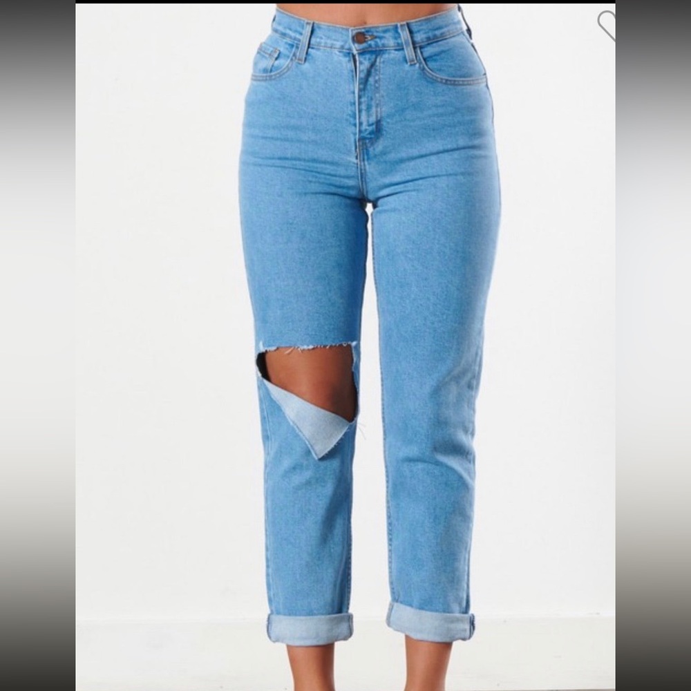 vibrant mom jeans